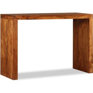 vidaXL Wandtafel 110x40x76 cm hout met honingkleurige afwerking