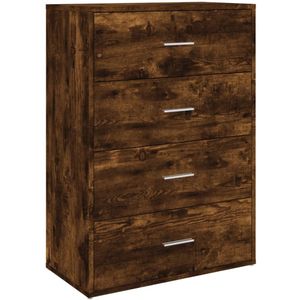 vidaXL Dressoir 60x31x84 cm bewerkt hout gerookt eikenkleurig