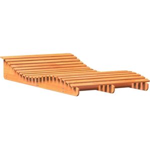 vidaXL Ligbed 205x110x31,5 cm massief grenenhout wasbruin