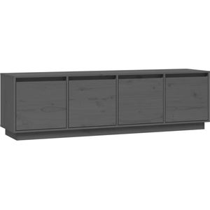 vidaXL-Tv-meubel-156x37x45-cm-massief-grenenhout-grijs