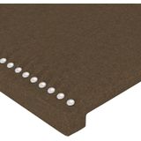 vidaXL - Hoofdbord - 80x5x78/88 - cm - stof - donkerbruin