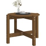 VidaXL Salontafel Ø 62,5x45 cm Massief Grenenhout Honingbruin