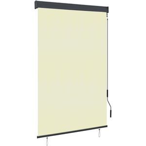 vidaXL Rolgordijn voor buiten 120x250 cm crème