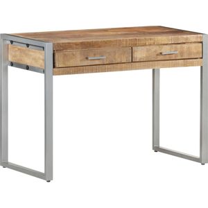 vidaXL Bureau 108x50x75 cm ruw mangohout