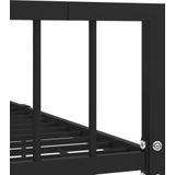 vidaXL Bedframe metaal zwart 100x200 cm