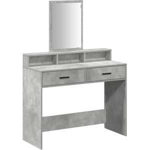 vidaXL Kaptafel met Lade - Betonnen Grijs, 100x41x140 cm
