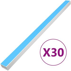 vidaXL Kabelgoot zelfklevend 100x40 mm 30 m PVC