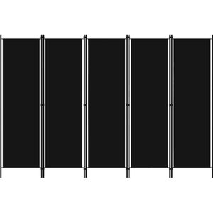 vidaXL-Kamerscherm-met-5-panelen-250x180-cm-zwart