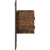 vidaXL Nachtkastje 60x32x80 cm massief gerecycled hout meerkleurig