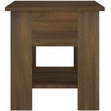 vidaXL Salontafel 40x40x42 cm bewerkt hout bruin eikenkleur