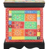 vidaXL Nachtkastje 2 st 40x35x45 cm massief mangohout mango