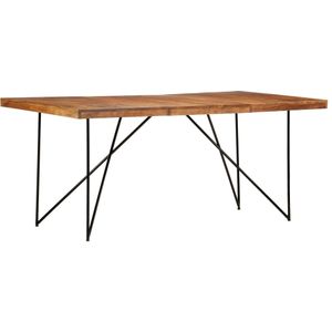 vidaXL Eettafel 180x90x76 cm massief acaciahout