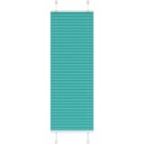 vidaXL Plissé rolgordijn 40x150 cm stofbreedte 39,4 cm petrol groen