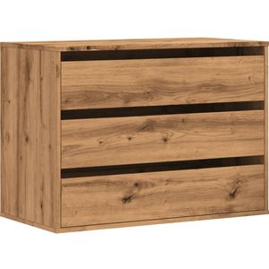 vidaXL Ladekast 80x41x58 cm bewerkt hout artisanaal eikenkleurig