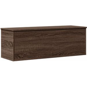 vidaXL Opbergbox 102x35x35 cm bewerkt hout bruin eikenkleur