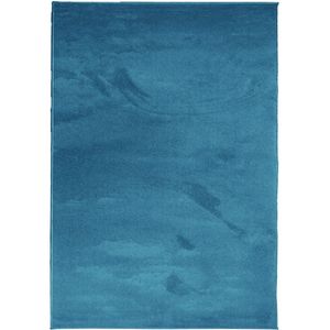 vidaXL Vloerkleed OVIEDO laagpolig 140x200 cm turquoise