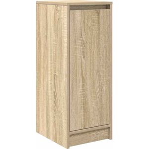 vidaXL Schoenenkast 29,5x34x76 cm bewerkt hout sonoma eikenkleurig