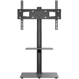 vidaXL Tv-standaard hoekmodel 2-laags voor 32-65 inch zwart