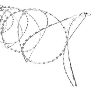 vidaXL Scheermesprikkeldraad concertina gegalvaniseerd staal 60 m