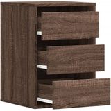 vidaXL Ladekast 40x41x58 cm bewerkt hout bruin eikenkleurig