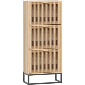 vidaXL Schoenenkast 52x25x120 cm bewerkt hout