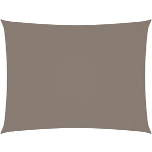 vidaXL Zonnescherm rechthoekig 5x7 m oxford stof taupe