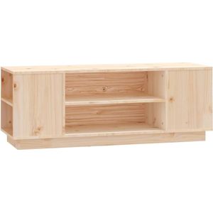 VidaXL TV-meubel 110x35x40,5 cm - Massief Grenenhout