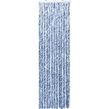 vidaXL-Vliegengordijn-56x200-cm-chenille-blauw-en-wit