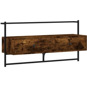 vidaXL-Tv-meubel-wandgemonteerd-100,5x30x51-cm-hout-gerookt-eikenkleur