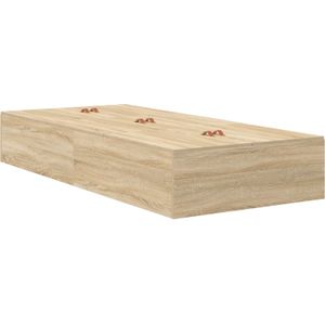 vidaXL Opbergbedframe Sonoma Eiken 100x200 cm