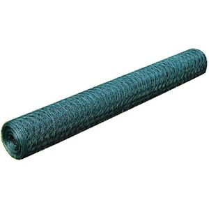 vidaXL Zeshoekig PVC gaas 50 cm x 25 m / dikte: 0.9 mm