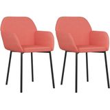 vidaXL-Eetkamerstoelen-2-st-fluweel-roze