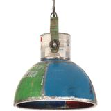 vidaXL Hanglamp industrieel rond 25 W E27 40 cm meerkleurig