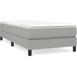 vidaXL-Boxspringframe-stof-lichtgrijs-80x200-cm