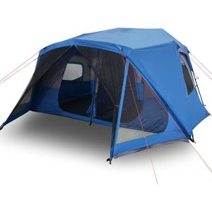 vidaXL Tent 10-persoons waterdicht blauw