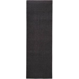 vidaXL-Vloerkleed-66x200-cm-natuurlijk-sisal-zwart