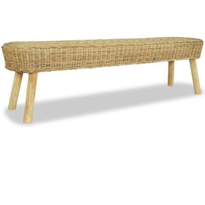 vidaXL Halbankje 160x35x45 cm natuurlijk rattan