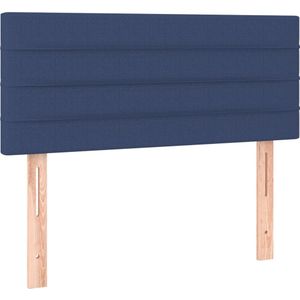 vidaXL Hoofdbord 80x5x78/88 cm stof blauw