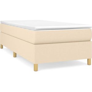 VidaXL Boxspringframe Stof Crèmekleurig 80x200 cm