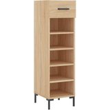 VidaXL Schoenenkast 30x35x105 cm - Bewerkt Hout - Sonoma Eikenkleurig