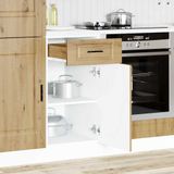vidaXL Keuken onderkast "Porto" bewerkt hout artisanaal eikenkleur