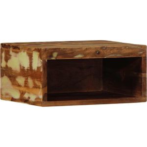 vidaXL - Tv-meubel - wandmontage - 40x30x19 - cm - massief - gerecycled - hout