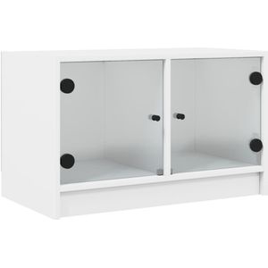 VidaXL-Tv-meubel-met-glazen-deuren-68x37x42-cm-wit