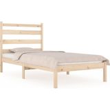 vidaXL Bedframe massief grenenhout 90x190 cm