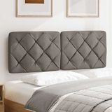 vidaXL Hoofdbordkussen 120 cm stof taupe