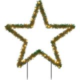 vidaXL Kerstverlichting met ster 115 LED's 85 cm