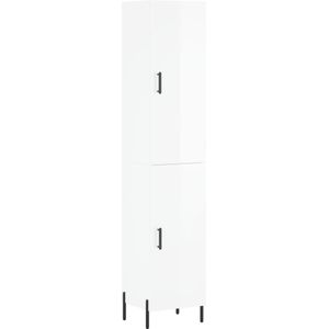vidaXL-Hoge-kast-34,5x34x180-cm-bewerkt-hout-hoogglans-wit