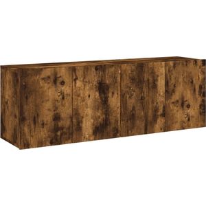 vidaXL Tv-meubels 2 st wandgemonteerd 60x30x41 cm gerookt eikenkleurig