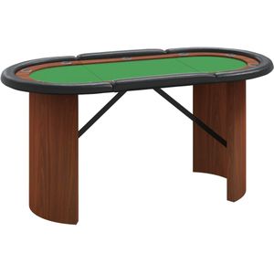 vidaXL-Pokertafel-voor-10-spelers-160x80x75-cm-groen