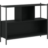 vidaXL Boekenkast 102x28x77,5 cm bewerkt hout zwart